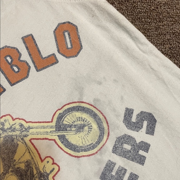 Hollister vintage tee, vintage El Diablo Choppers, raglan tee - Picture 4 of 8